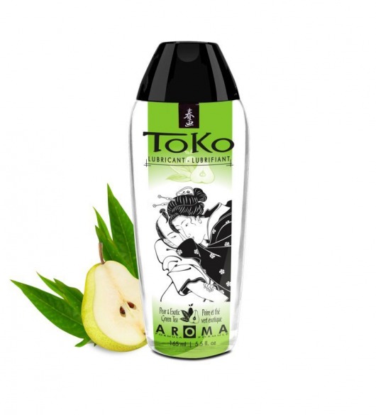 Интимный гель TOKO Pear   Exotic Green Tea с ароматом груши и зеленого чая - 165 мл. - Shunga - купить с доставкой в Тольятти