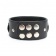 Черный кожаный ошейник с короткими шипами - БДСМ Арсенал - купить с доставкой в Тольятти Черный кожаный ошейник с короткими шипами - БДСМ Арсенал - купить с доставкой в Тольятти
