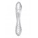 Прозрачный двусторонний стеклянный фаллоимитатор Dazzling Crystal 1 - 18,5 см. - Satisfyer купить с доставкой в интернет-магазине Orgasmix в Тольятти Прозрачный двусторонний стеклянный фаллоимитатор Dazzling Crystal 1 - 18,5 см. - Satisfyer