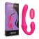 Розовый вибратор с клиторальным отростком и пультом ДУ- 19,6 см. - I-MOON купить в Тольятти с доставкой в Orgasmix.ru Розовый вибратор с клиторальным отростком и пультом ДУ- 19,6 см. - I-MOON